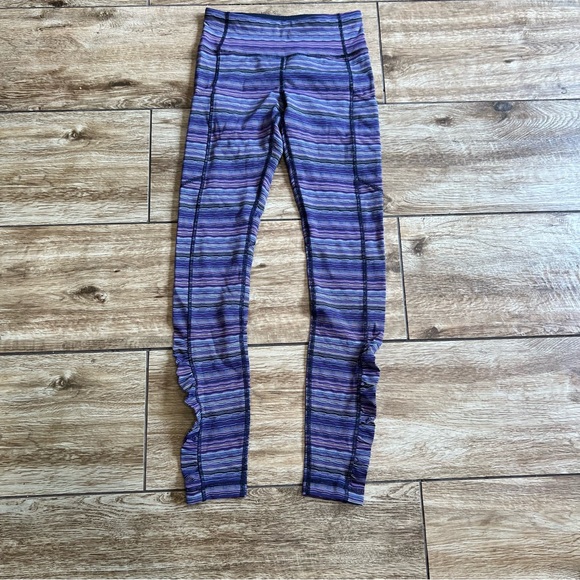 Lululemon Womens Speed Tight IV Size 4 Violet Purple Space Dye Twist Leggings - Picture 10 of 15